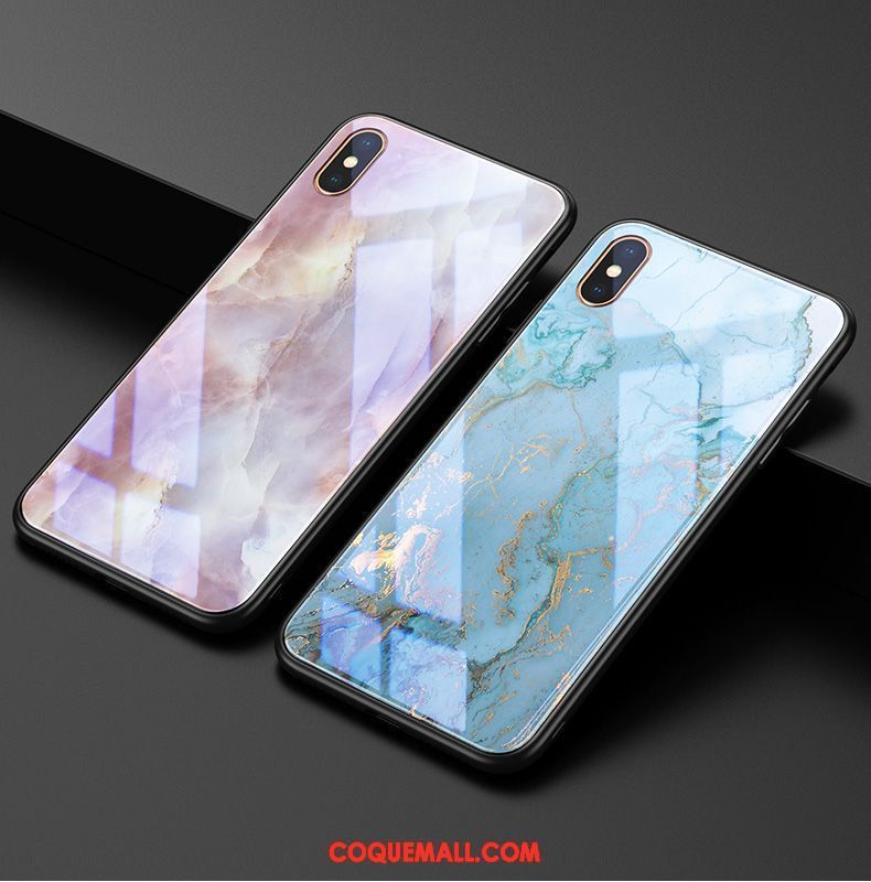 Étui iPhone Xs Max Tout Compris Marque De Tendance Verre, Coque iPhone Xs Max Luxe Nouveau