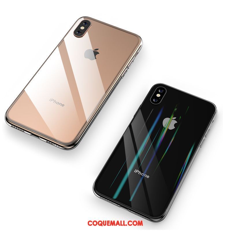 Étui iPhone Xs Max Verre Téléphone Portable Tendance, Coque iPhone Xs Max Très Mince Incassable