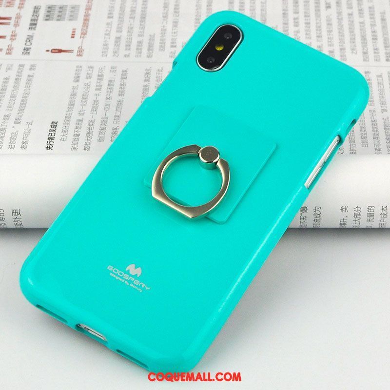 Étui iPhone Xs Protection Anneau Silicone, Coque iPhone Xs Téléphone Portable Nouveau